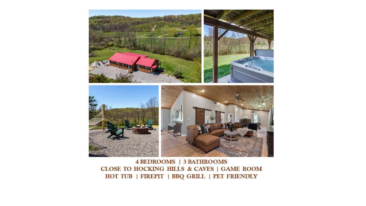 Spacious Cabin Near Hocking Hills And Caves With Hot Tub And Firepit Laurelville エクステリア 写真
